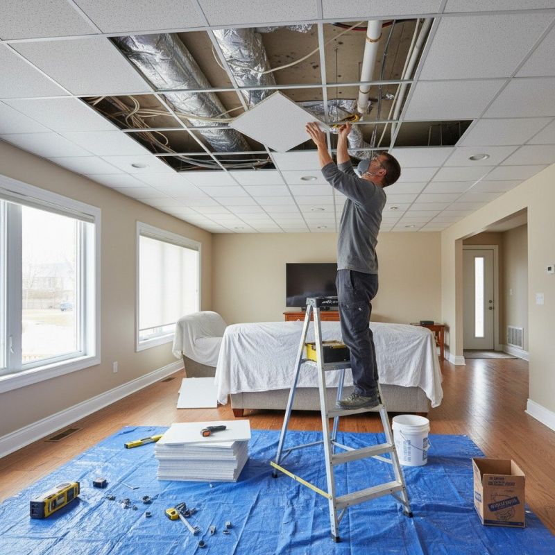 Popcorn Ceiling Repair detail