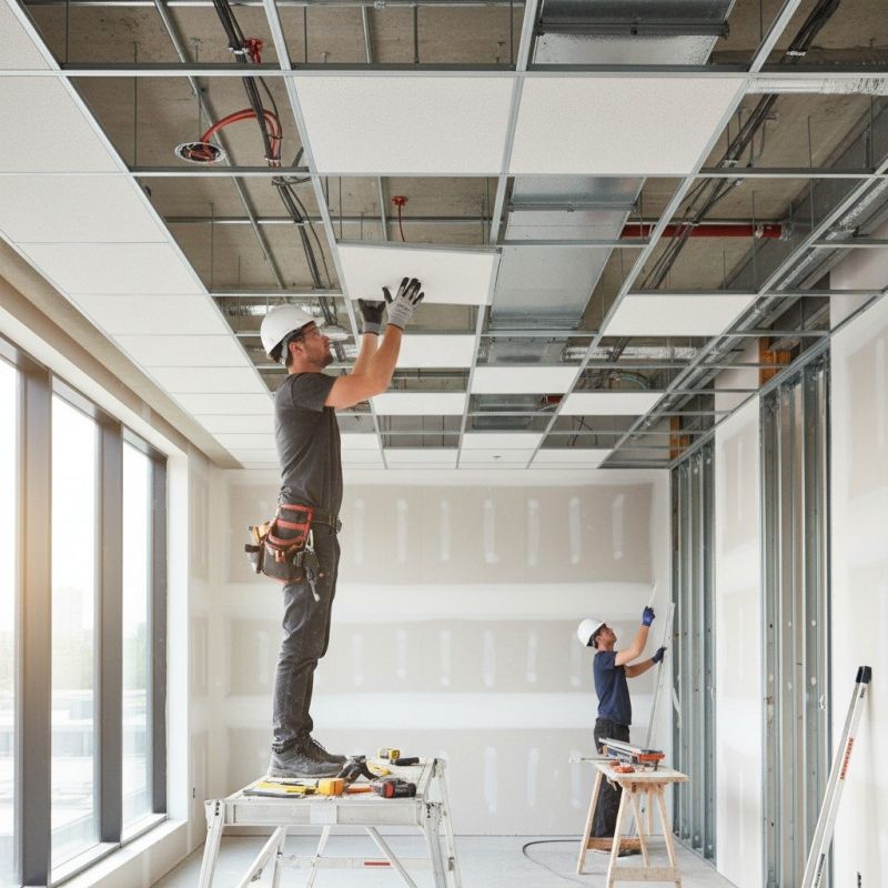 Tile Ceiling Installation